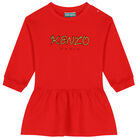 Younger Girls Red Logo Dress, 1, hi-res